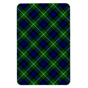 Lamont tartan blue green plaid magnet
