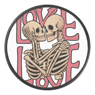 L'amour au-delà du temps - Skeleton Embrace Art
