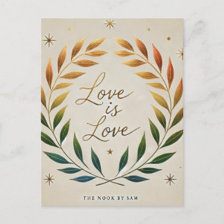 "L'amour c'est l'amour carte postale LGBTQ Pride"