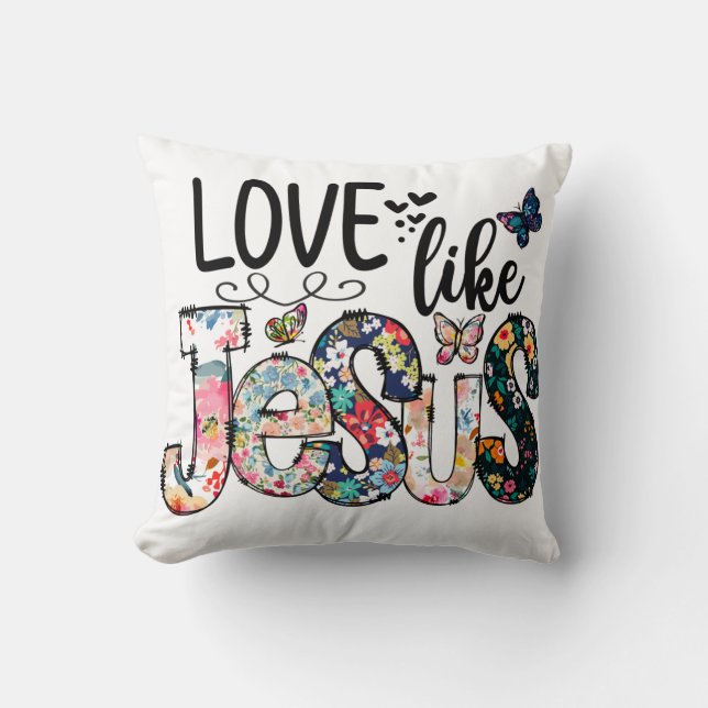 L'amour comme Jésus Coussins (Recto)