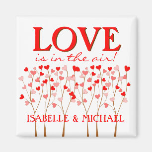 L'amour dans l'air Coeur Arbre couple aimant