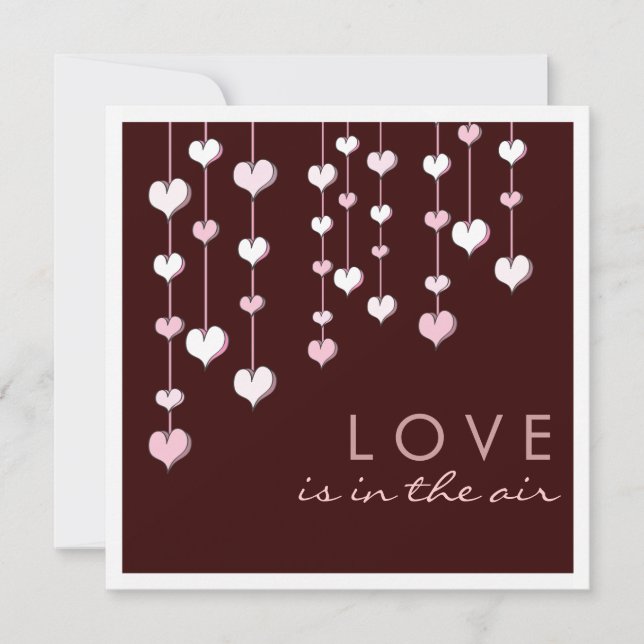 L'amour dans les coeurs de l'air Invitation du gro (Devant)