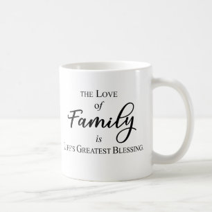 L'amour de la famille est la plus grande tasse de