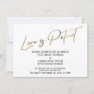 L'amour de la typographie d'or est la carte de ret