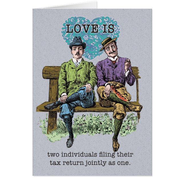 L'amour dépose une déclaration de revenus conjoint (Devant)