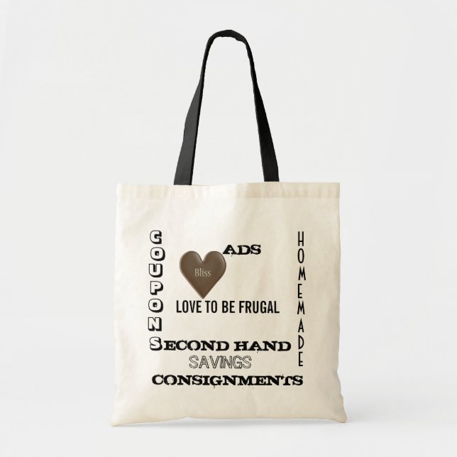 L'AMOUR D'ÊTRE UN SAC FRUGAL (Devant)