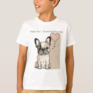L'amour du chiot - T-shirt à la française