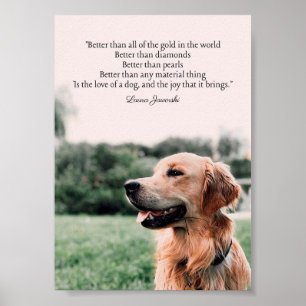 L'amour d'un chien Poster par Laura Jaworski
