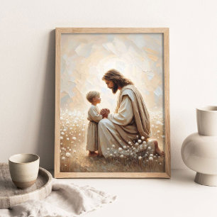 L'amour d'un enfant, Art mural chrétien, Jésus et