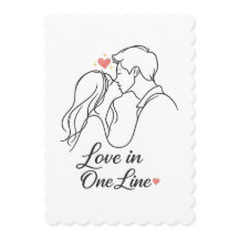 "L'amour en une ligne – Carte pour un couple roman