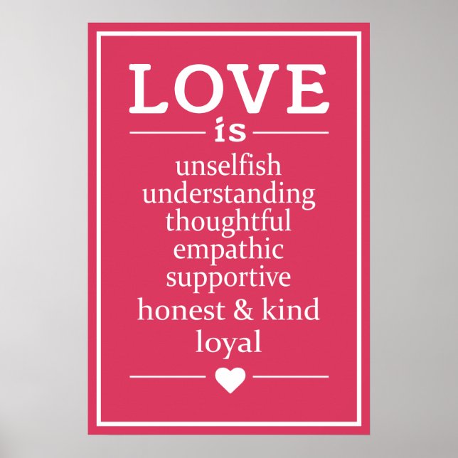 L'amour est ... affiche (Devant)