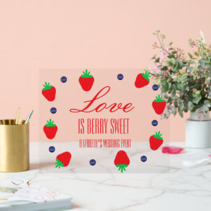 L'amour est Berry Fête des mariées de fruits sucré