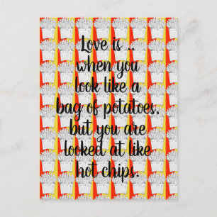 L'amour est .. Carte postale