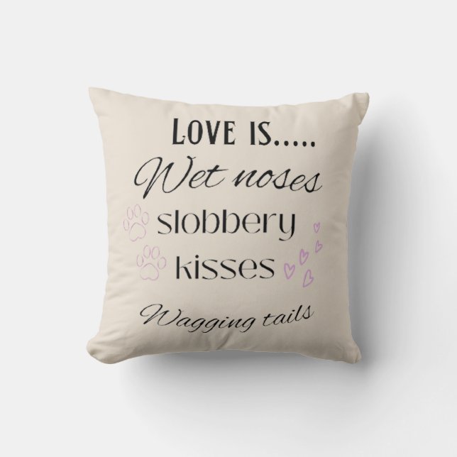 L'amour est... Coussin (Recto)