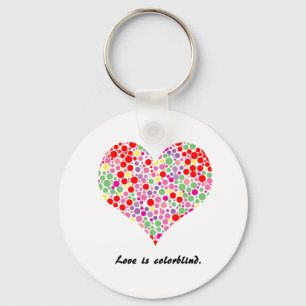 L'amour est daltonien. Porte-clés