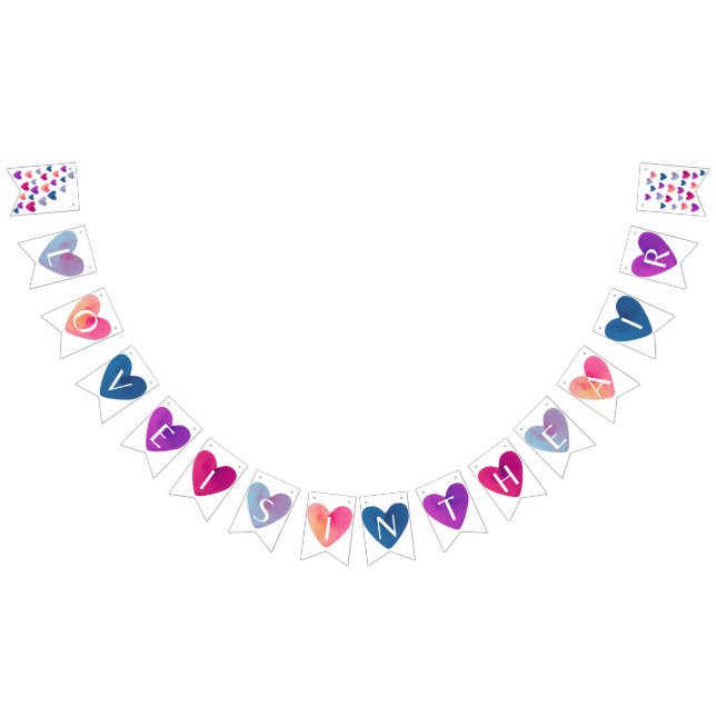 L'amour est dans la bannière aérienne (Tout)