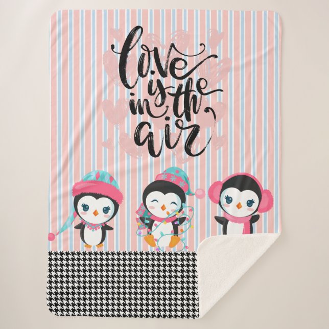 L'amour est dans la couverture à air pingouin (Devant)