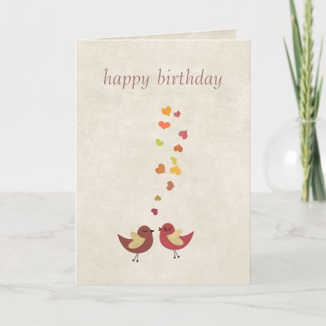 L'amour est dans l'air Bonne carte d'anniversaire (Devant)