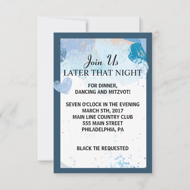 L'AMOUR EST DANS L'AIR Carte Réception Mariage Jui (Devant)