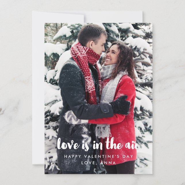 L'amour est dans l'air la carte de la Saint Valent (Devant)