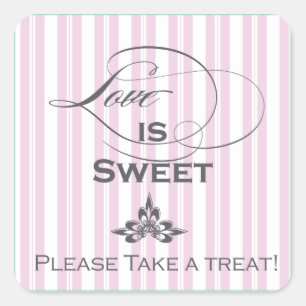 L'amour est doux rose bonbon Sticker