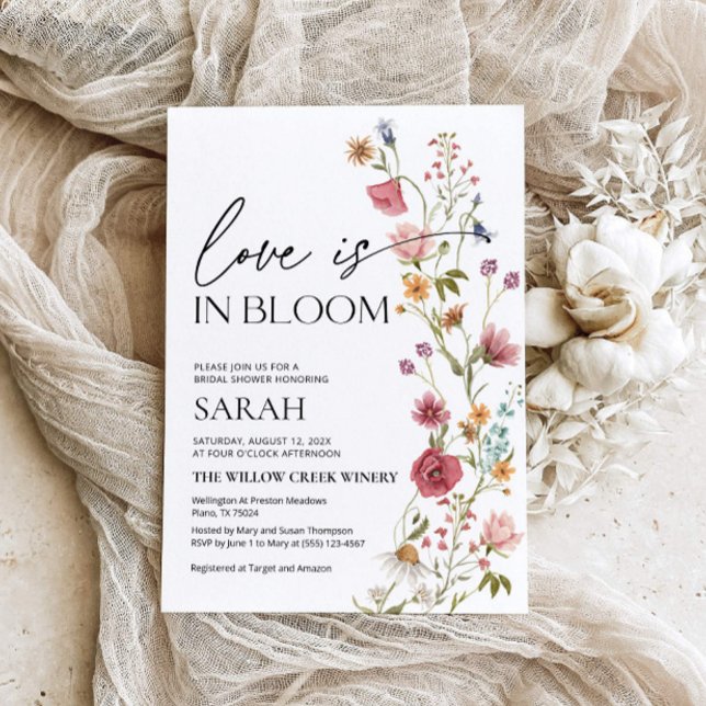 L'amour est en fleur | Invitation de douche nuptia (Créateur téléchargé)