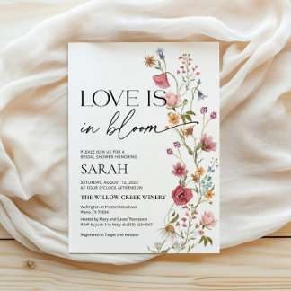 L'amour est en fleurs Invitation | Invitation à un