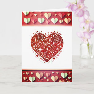 L'amour est en l'air" Carte Saint Valentin