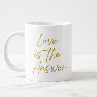 L'amour est la réponse 20 oz Jumbo Mug