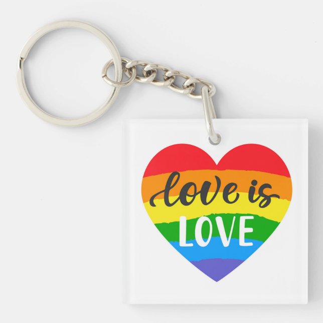 L'amour est l'amour le coeur arc-en-ciel (Devant)