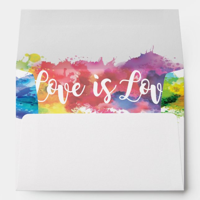 L'amour est les enveloppes de expédition (Dos (Bas))