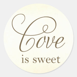 l'amour est les étiquettes doux de faveur