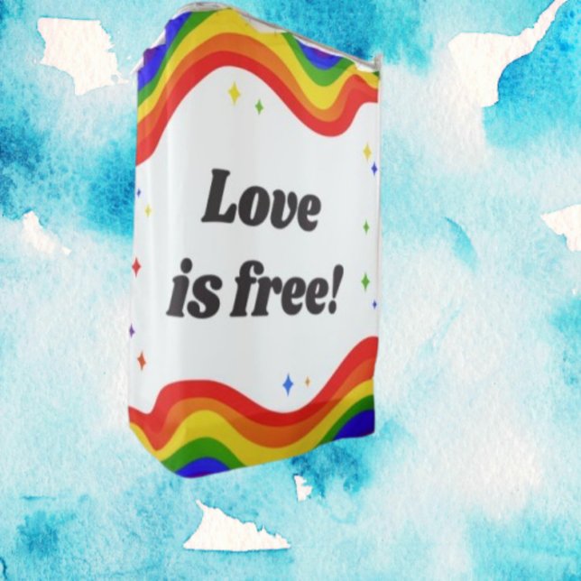 L'amour est libre : Rainbow Pride Douche rideau (Créateur téléchargé)