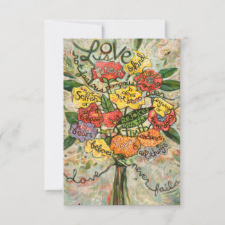 L'amour est patient, 1 Corinthians carte de prière