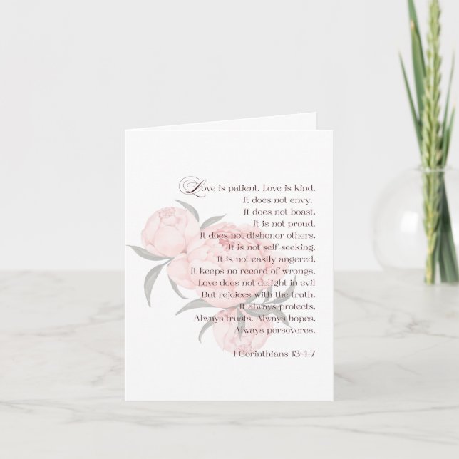 L'amour est patient – Invitation Save the Date (Devant)