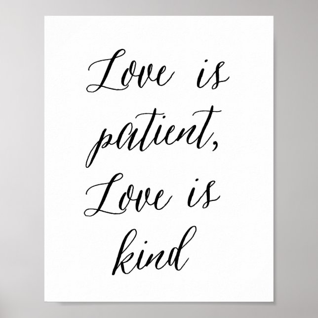 L'amour est patient, l'amour est gentil - Poster (Devant)