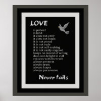 L'amour est patient ** Poster Art Print