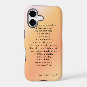 L'amour est Patient, verset des Corinthiens, iPhon