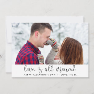 L'amour est tout autour de la carte de la Saint Va