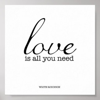 L'amour est tout ce dont vous avez besoin Poster