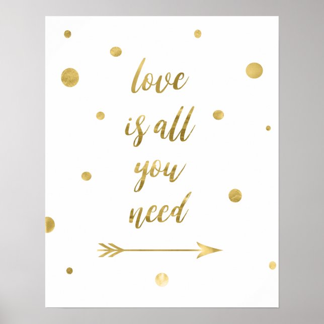 L'amour est tout ce dont vous avez besoin poster d (Devant)
