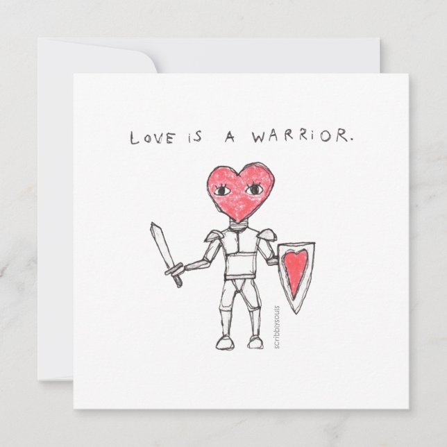 L'amour est un guerrier - n'importe quelle carte (Devant)
