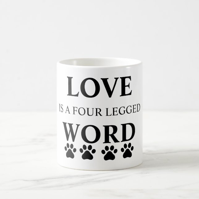 L'amour est un mot quatre à jambes tasse de 11 (Centre)
