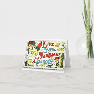 L'amour est une carte de voeux de Saint-Valentin