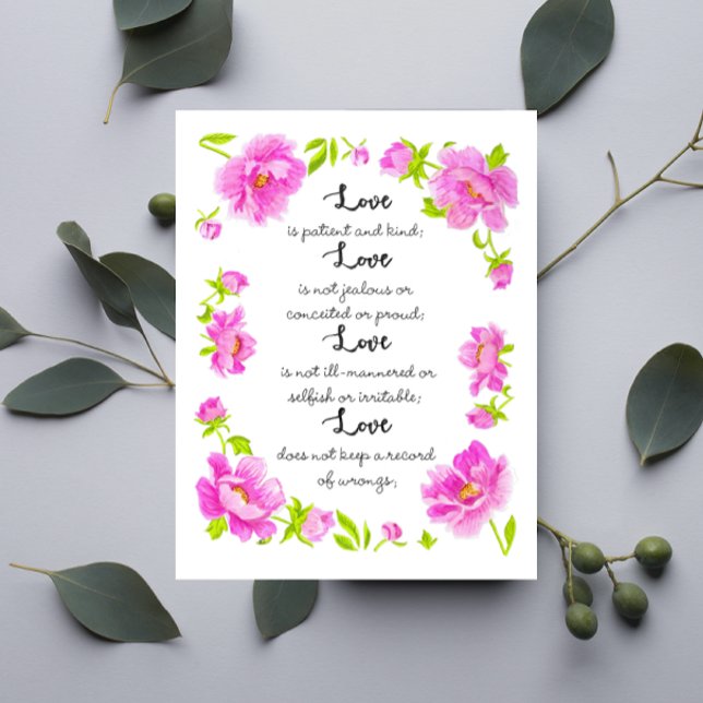 L'Amour Est Une Carte Postale Inspirante Pour Le P (Créateur téléchargé)