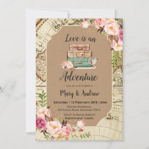 L'amour est une Faire-part de mariage d'aventure