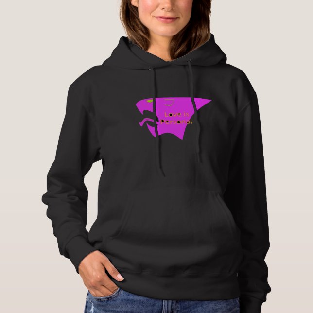 L'amour est une femme sweat - shirt à capuche amér (Devant)