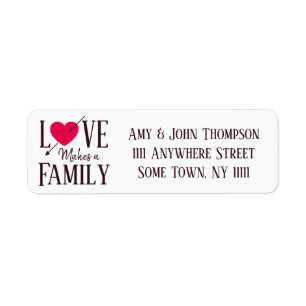 L'amour fait une famille - approvisionnements de