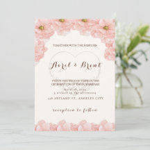 L'amour florissant : un Faire-part de mariage flor