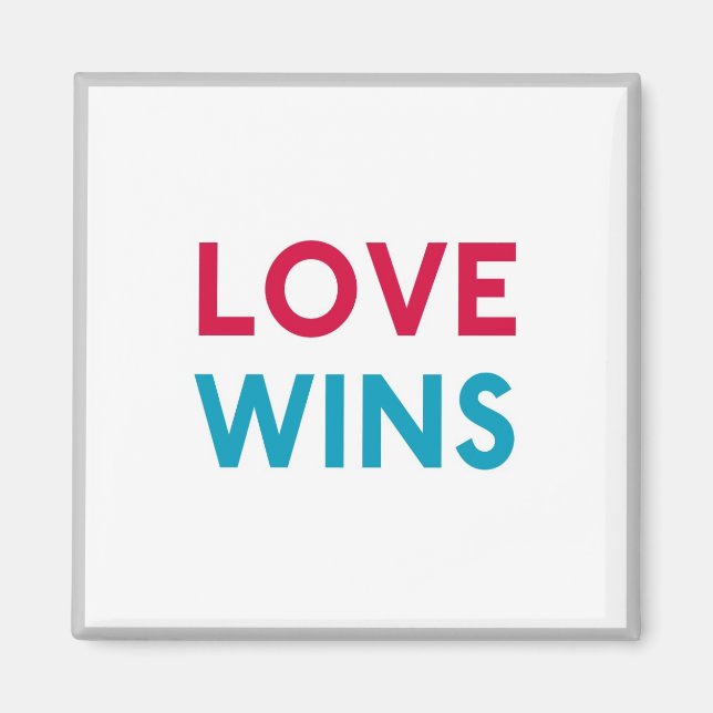 L'amour gagne Momastery Magnet (Devant)